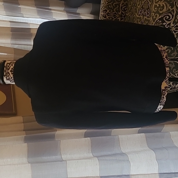 Ann Taylor Loft wool blend black blazer jacket sz 8 - Picture 4 of 7